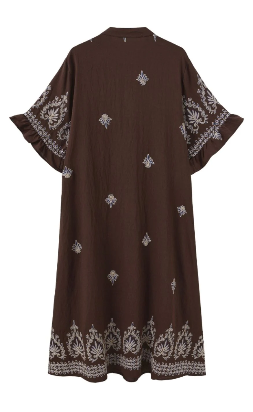 Luxzuz Kjole - Alfhild - Dark Brown - Image 2