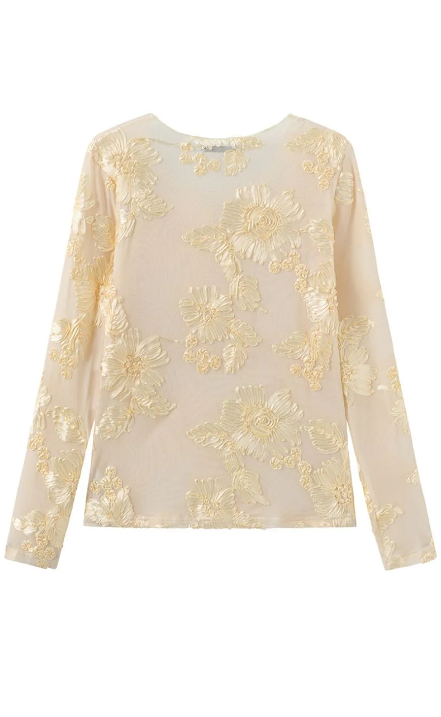 Luxzuz Bluse - Florana - Pastel Yellow - Image 2