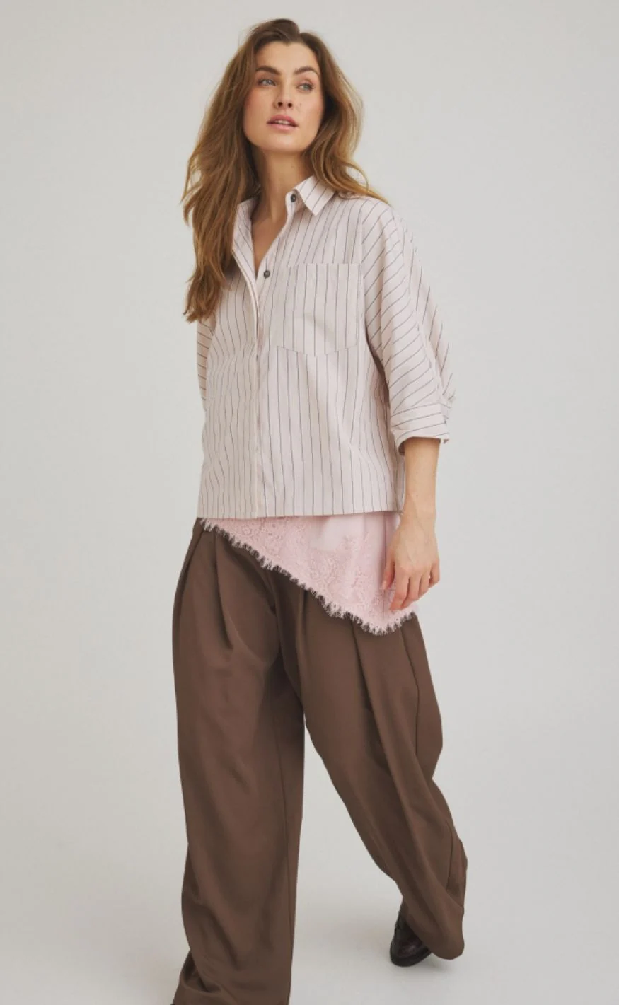 Luxzuz Top - Lennie - Chalk Pink - Image 3