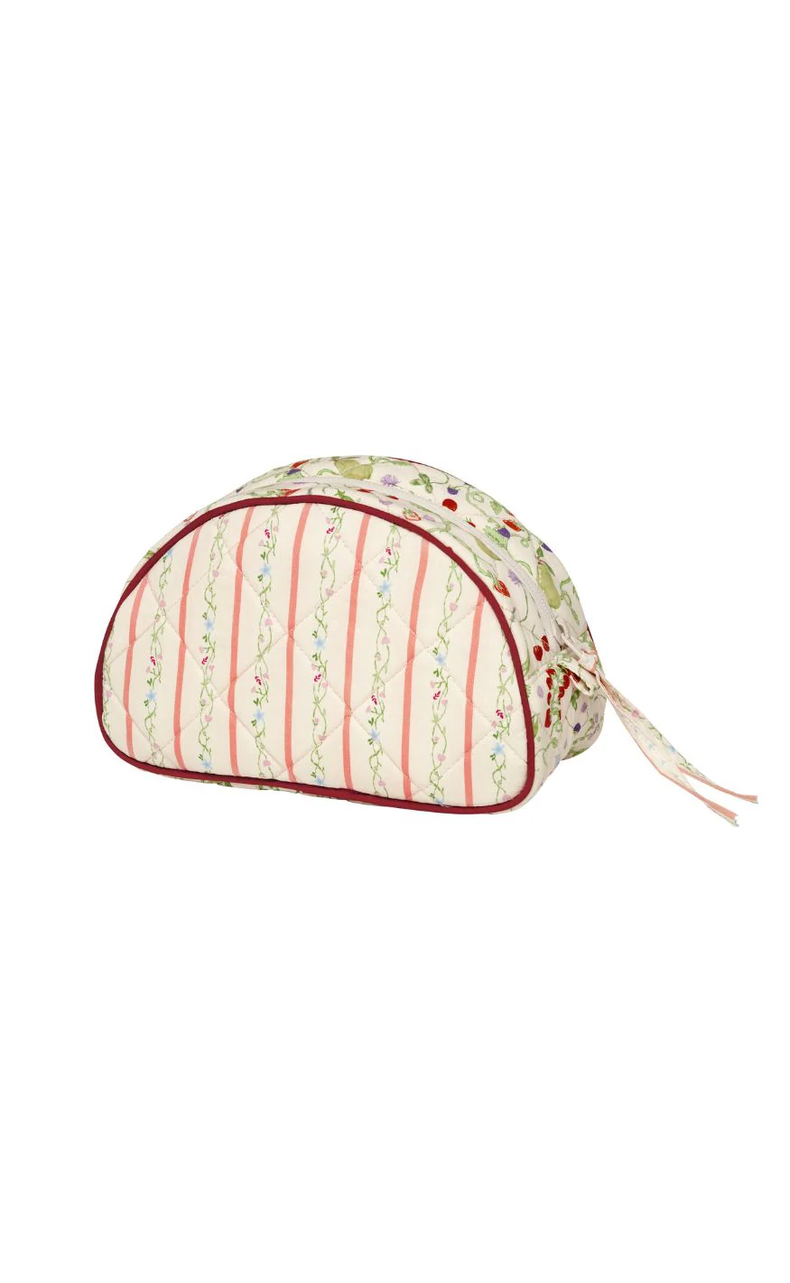 Maanesten Makeuptaske - Medium - Summer Stripes Peach - Image 2