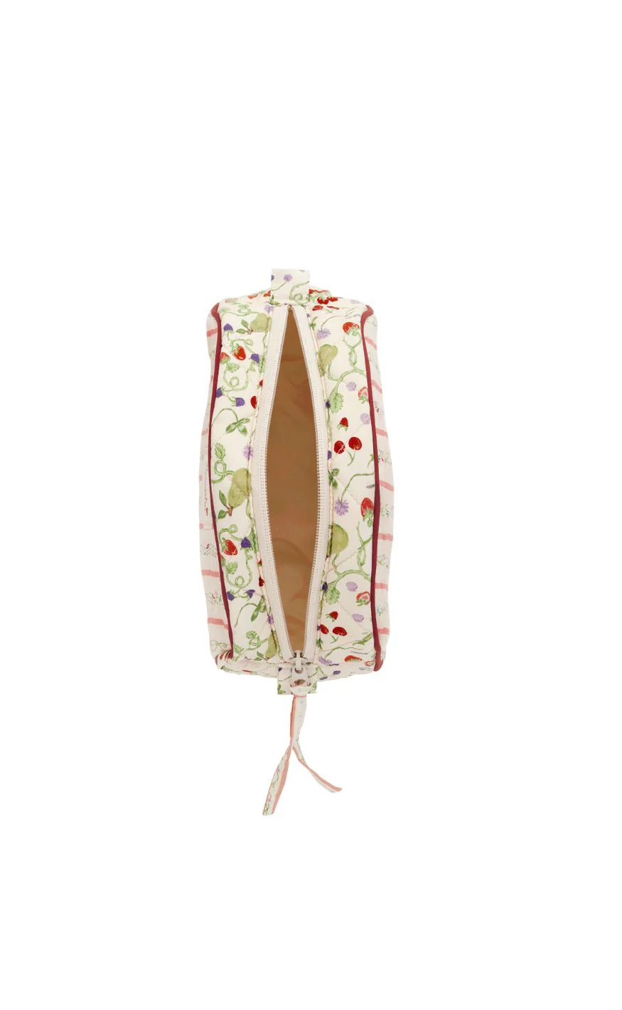 Maanesten Makeuptaske - Medium - Summer Stripes Peach - Image 3