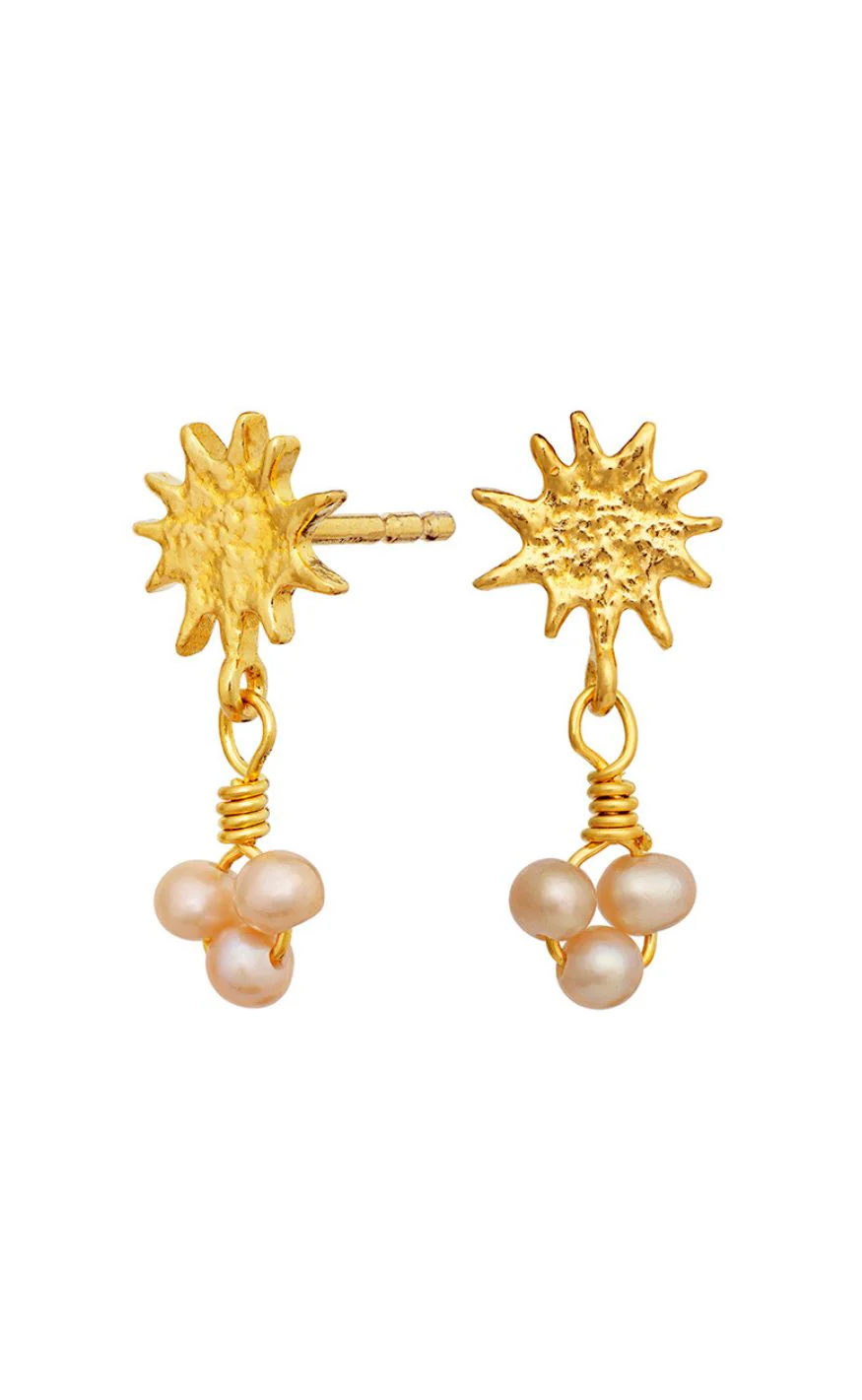 Maanesten Øreringe - Lucie - Gold Colour - Image 2