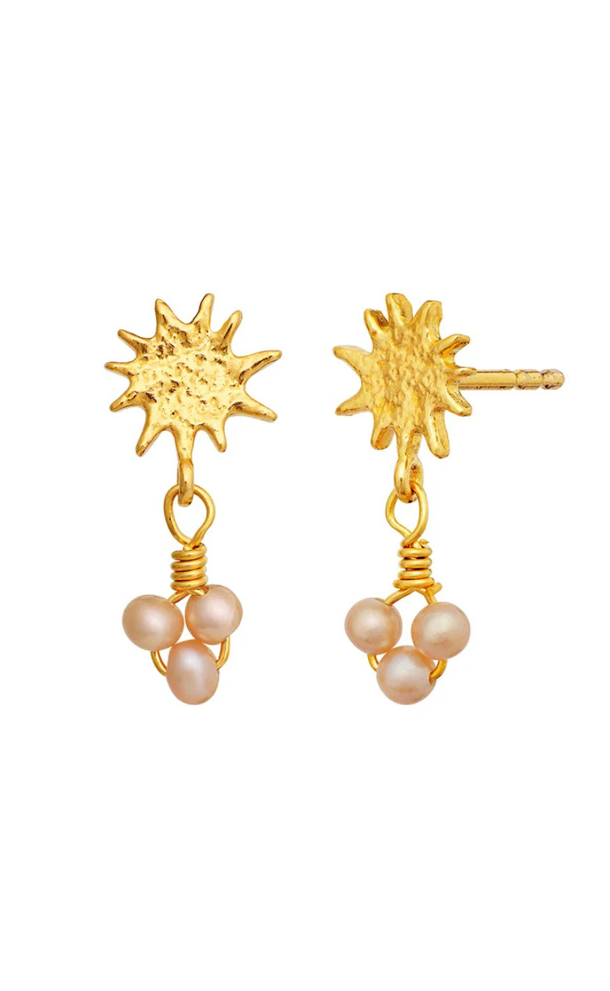 Maanesten Øreringe - Lucie - Gold Colour - Image 3