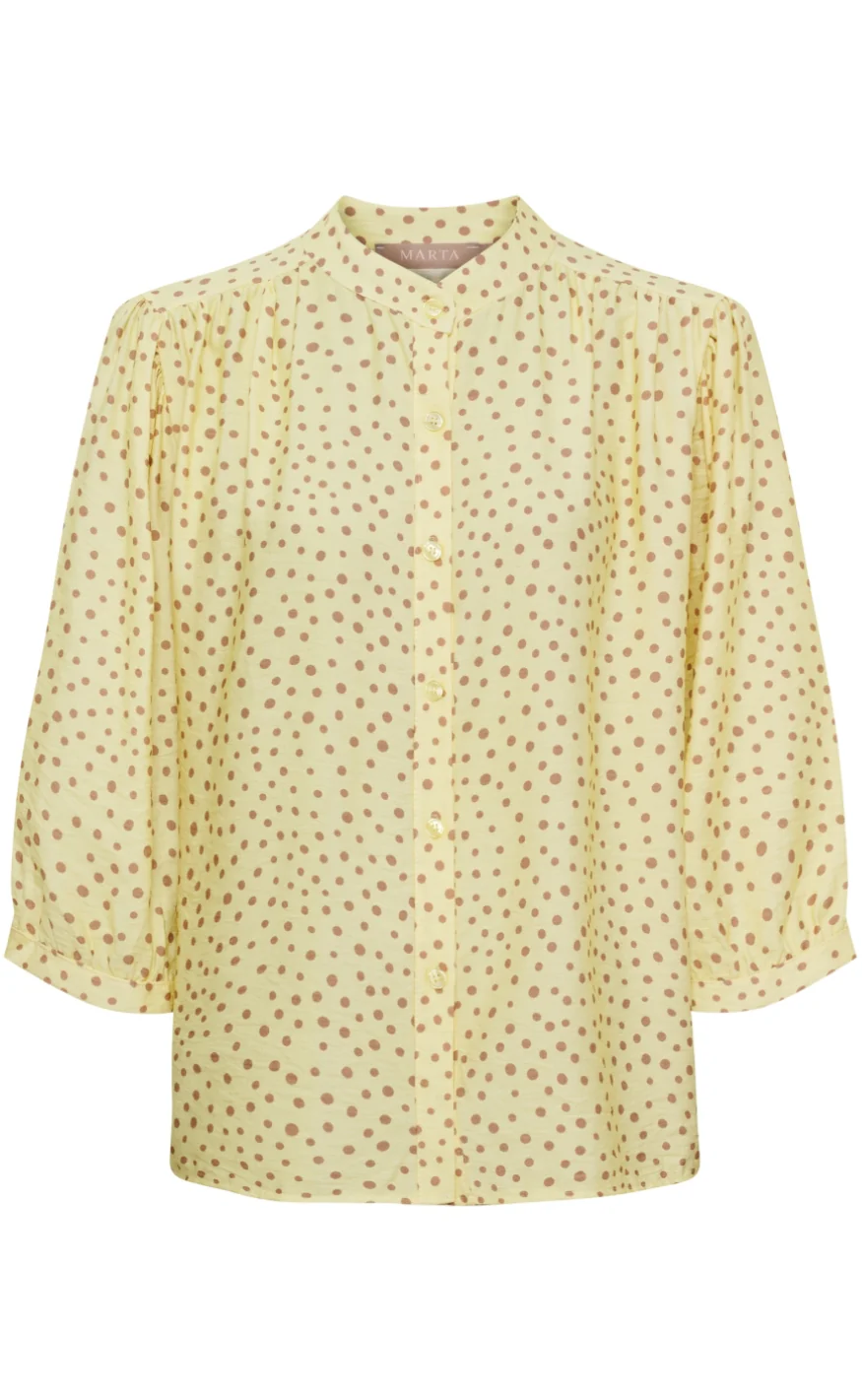Marta Du Chateau Bluse -  Destiny - GialloX25557 - Image 2