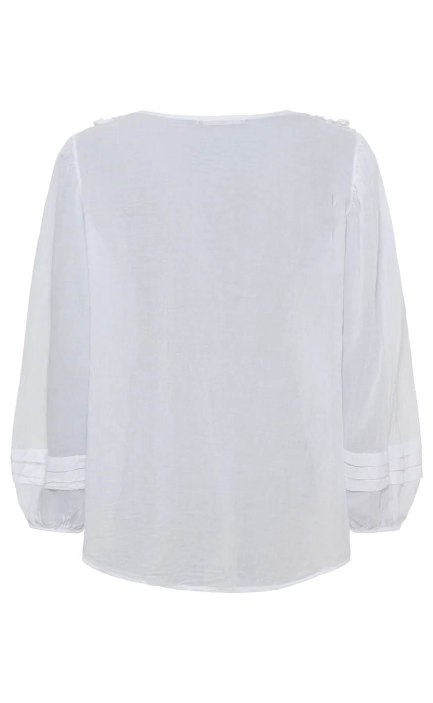 Marta Du Chateau Bluse - Rosamaria - White - Image 2