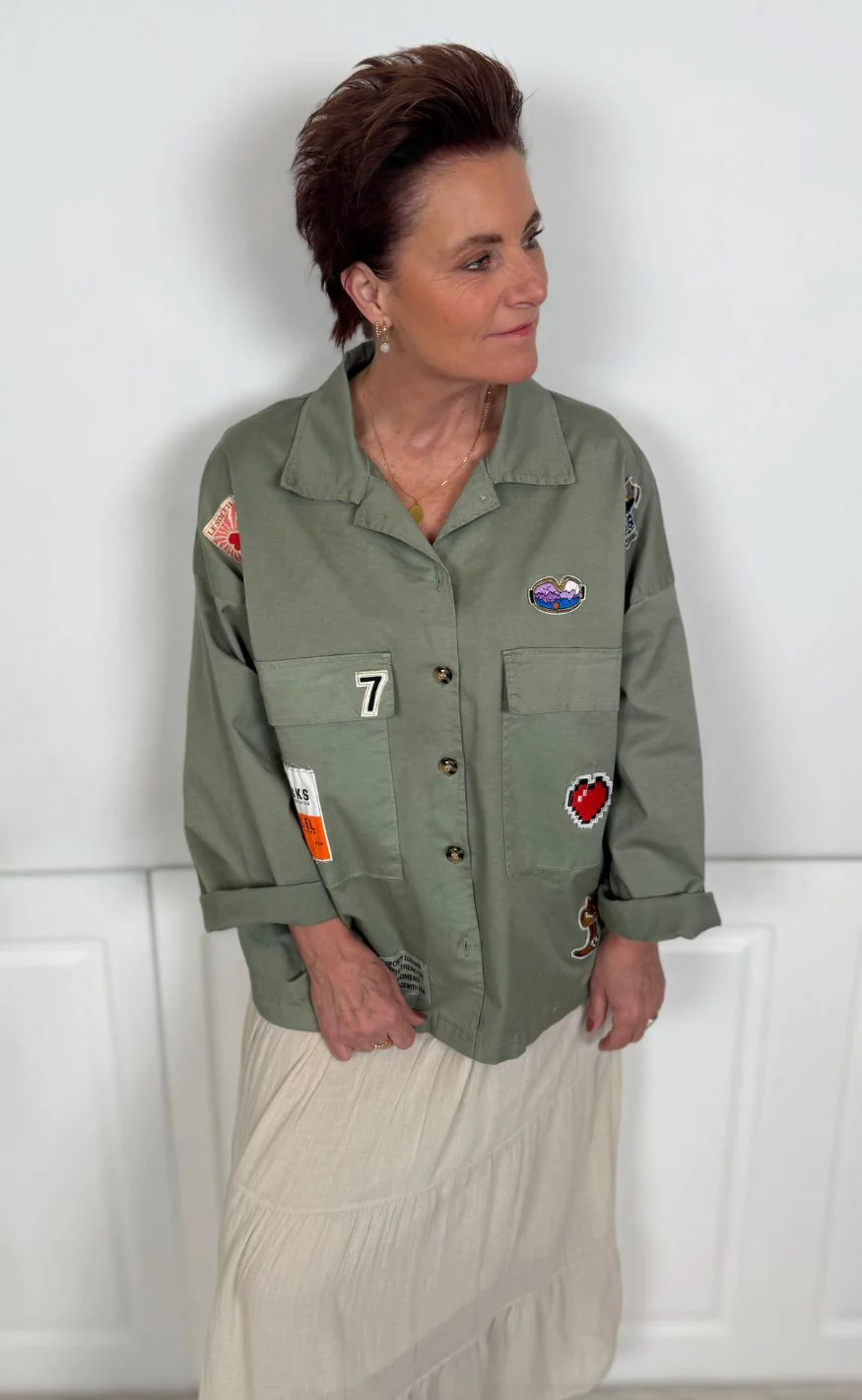 Marta Du Chateau Jakke - Astoria - Military1011 - Image 3