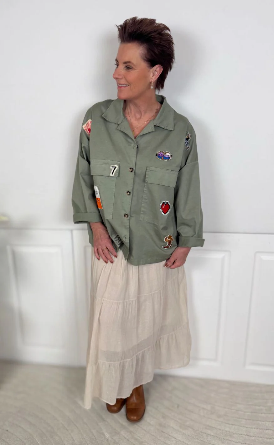 Marta Du Chateau Jakke - Astoria - Military1011 - Image 4