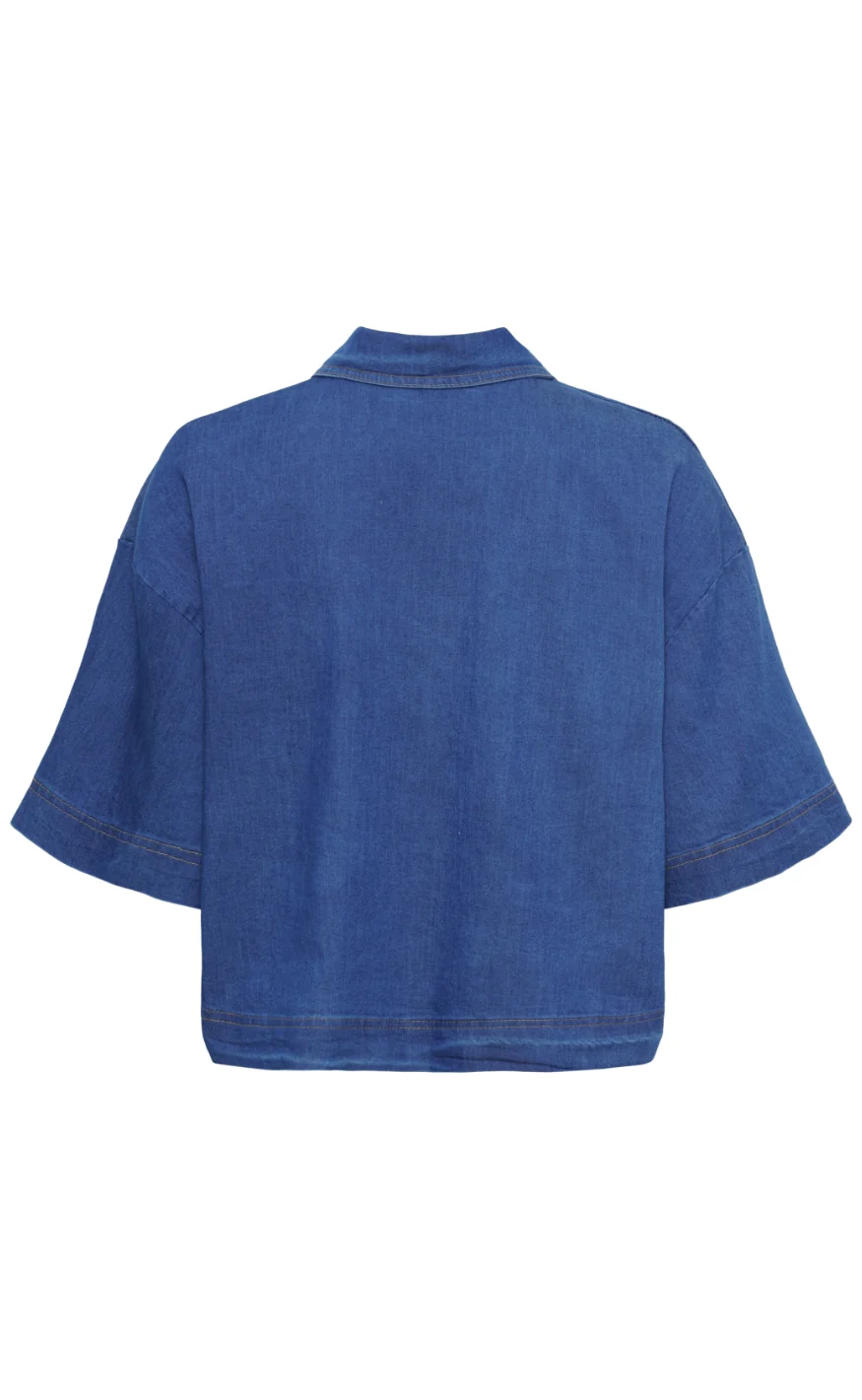 Marta Du Chateau Jakke - Belisa - Medium Blue - Image 4