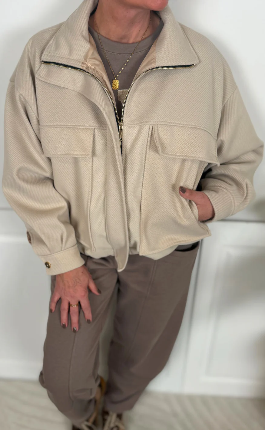 Marta Du Chateau Jakke - Lumi - Beige - Image 3
