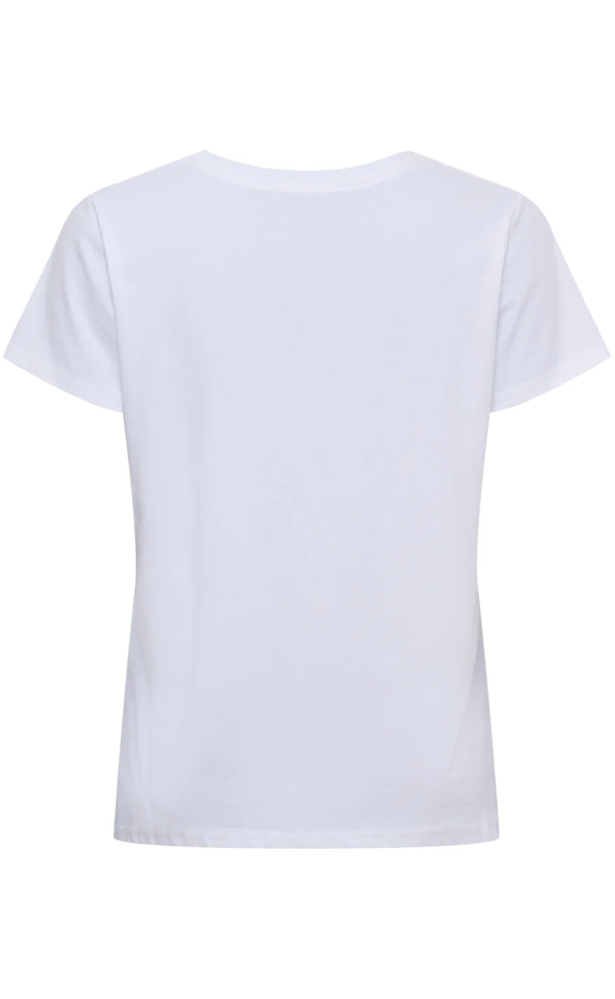 Marta Du Chateau T-shirt - Avella - White/beige - Image 2
