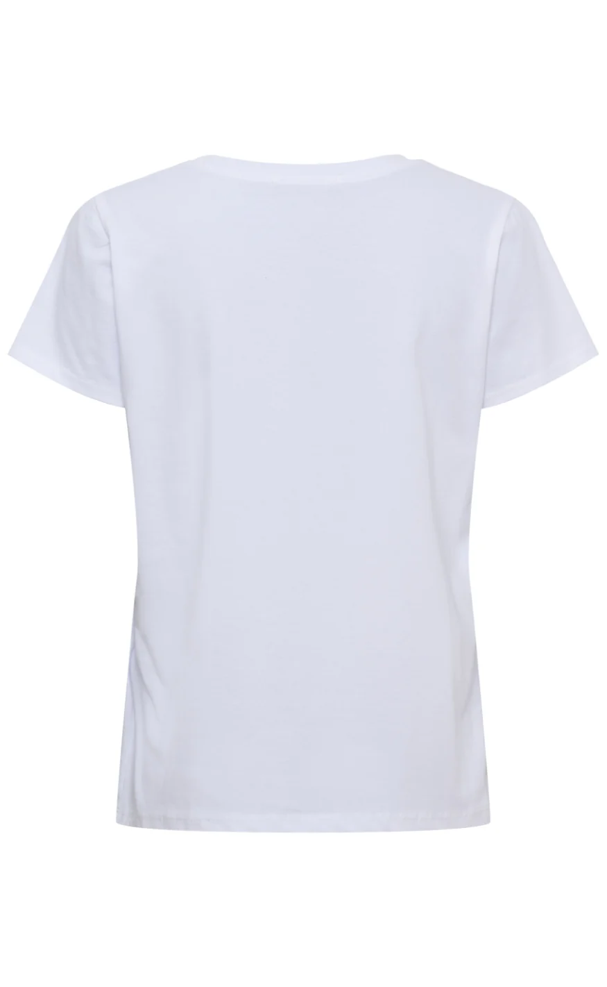 Marta Du Chateau T-shirt - Avella - White/Pink - Image 2