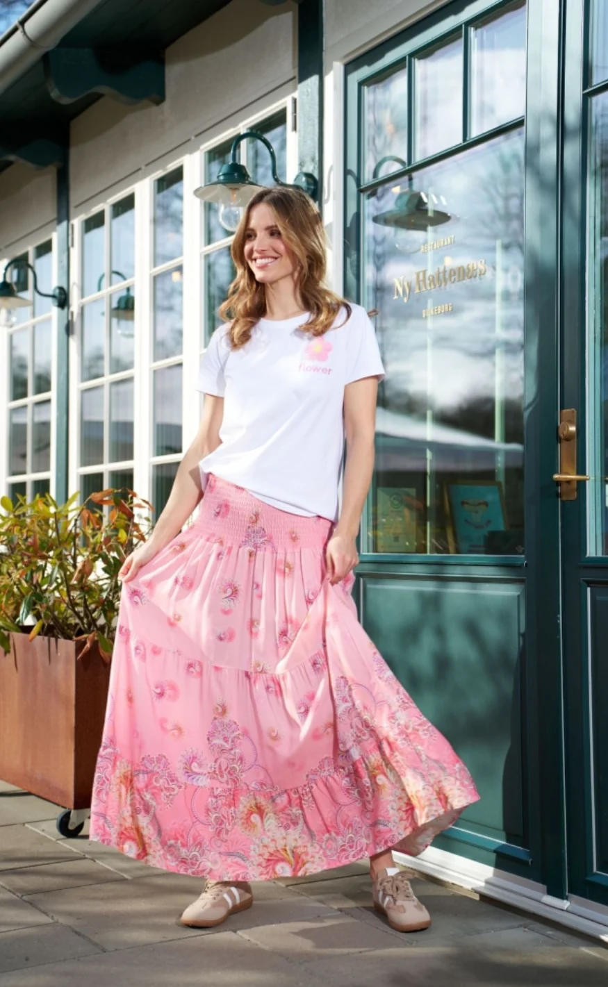 Marta Du Chateau T-shirt - Avella - White/Pink - Image 4
