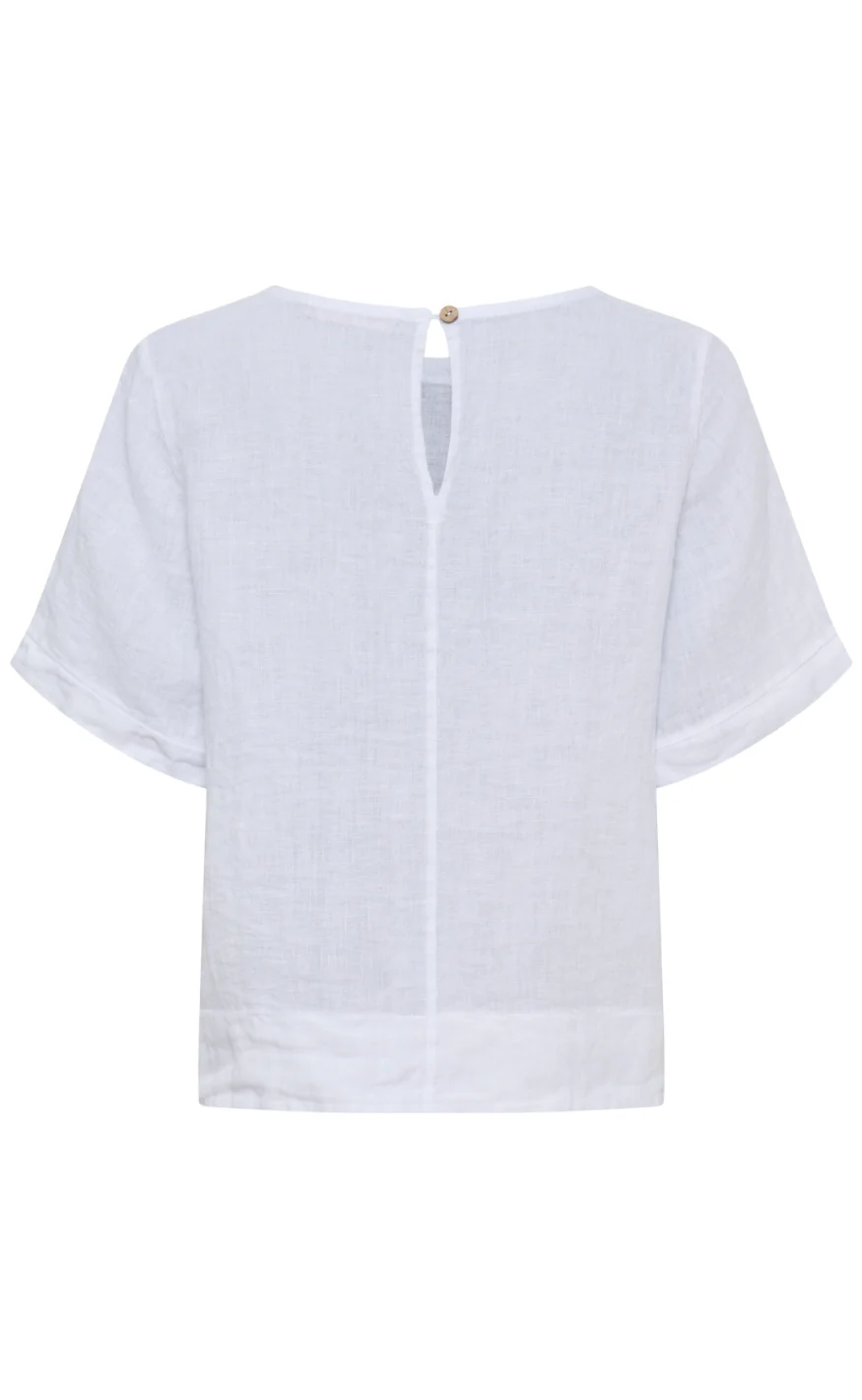 Marta Du Chateau Top - Ceyla - Optical White - Image 2