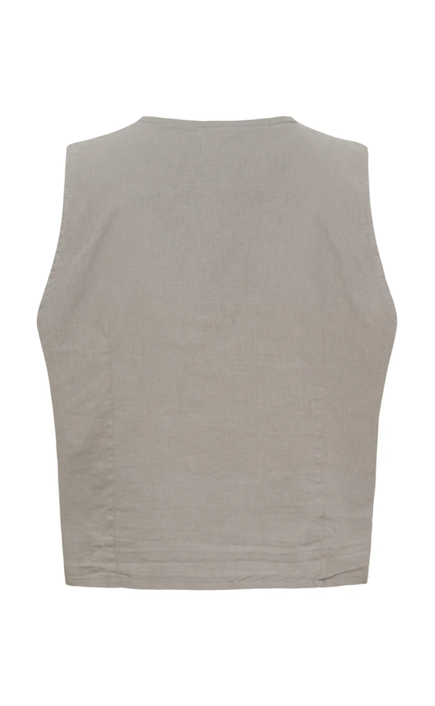 Marta Du Chateau Vest - Evelia - Fango - Image 4