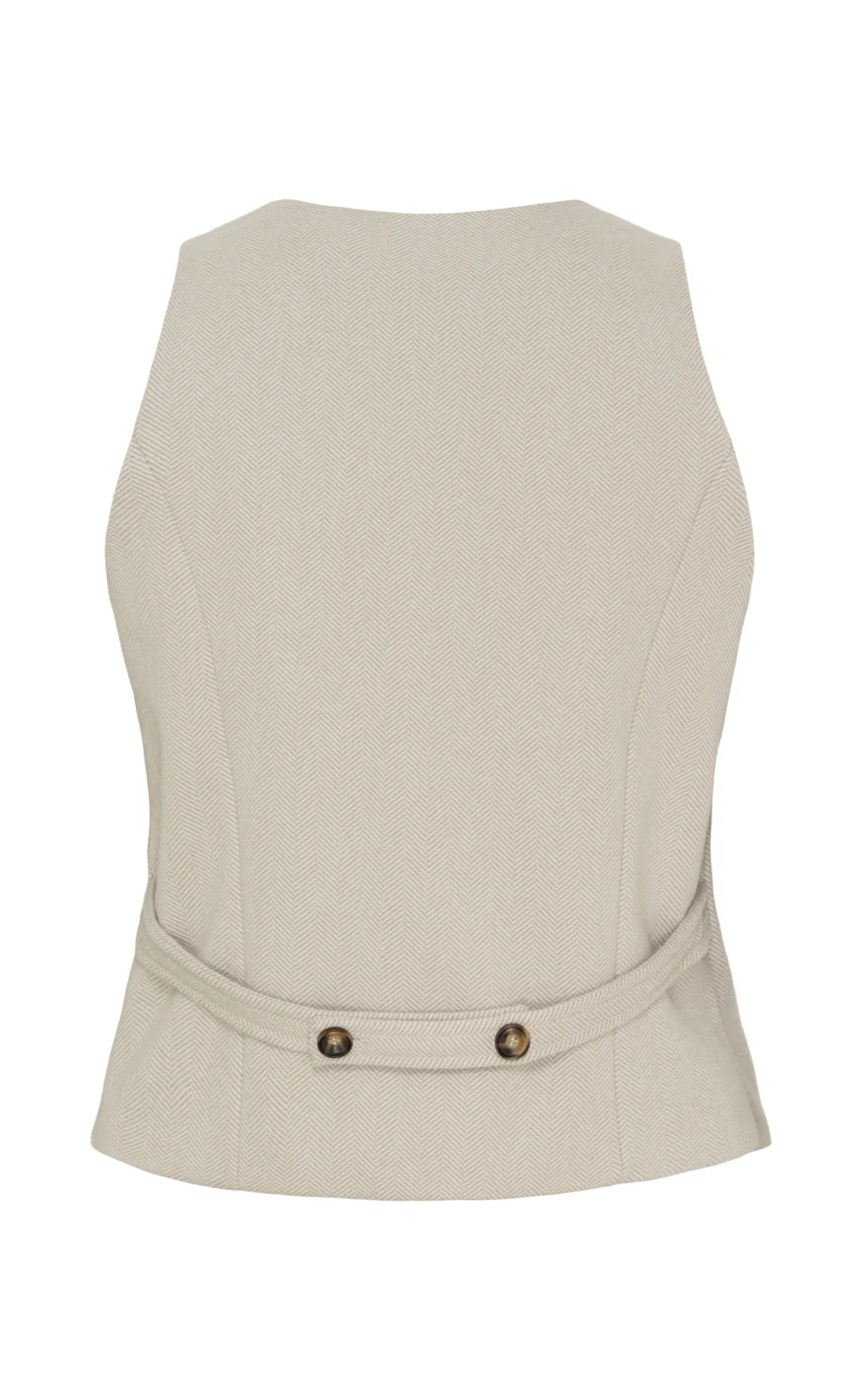Marta Du Chateau Vest - Rainey - Beige - Image 2