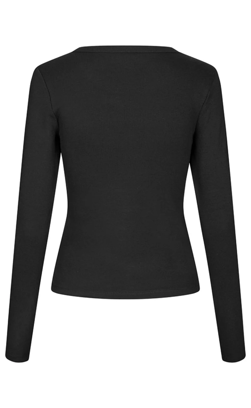 MbyM Bluse - Otis LS-M - Black - Image 2