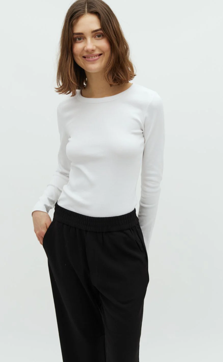 MbyM Bluse - Otis LS-M - White - Image 2