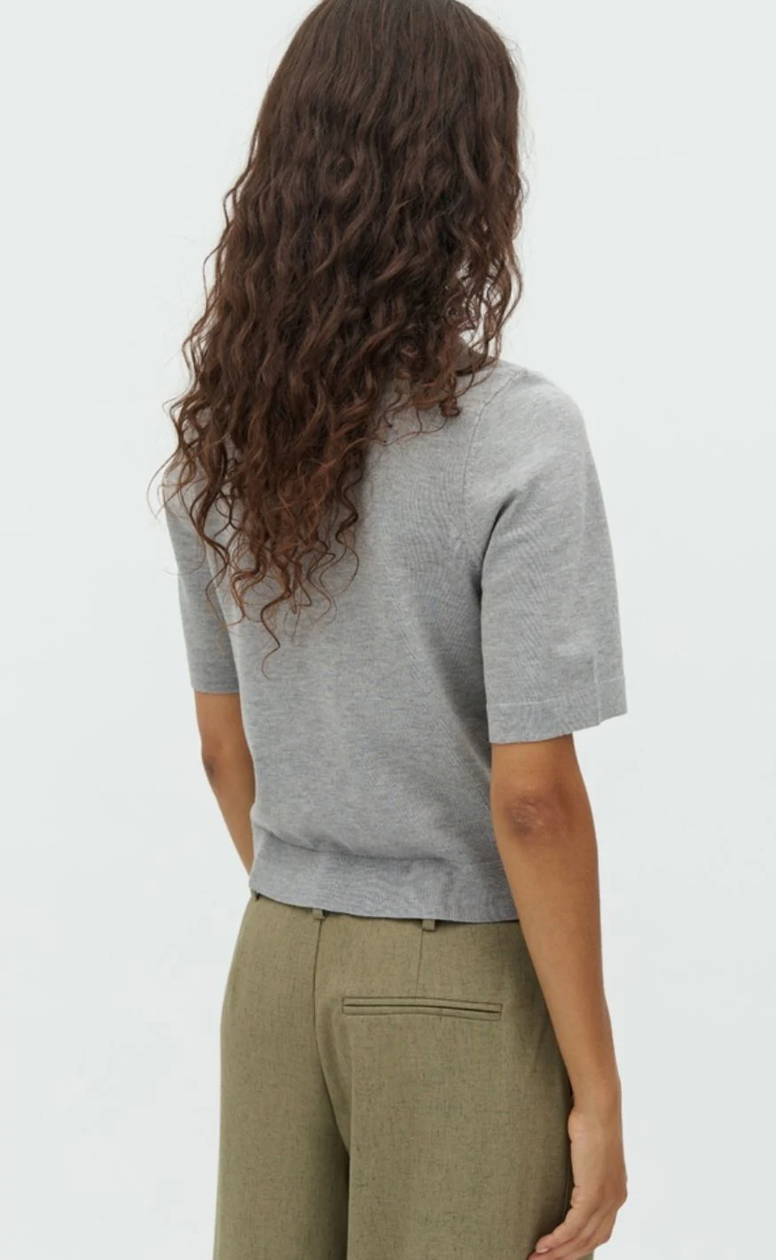 MbyM T-shirt - Carla-M - Light Grey melange - Image 3