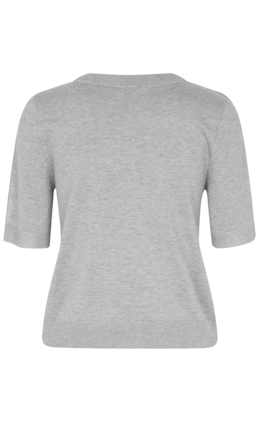 MbyM T-shirt - Carla-M - Light Grey melange - Image 4