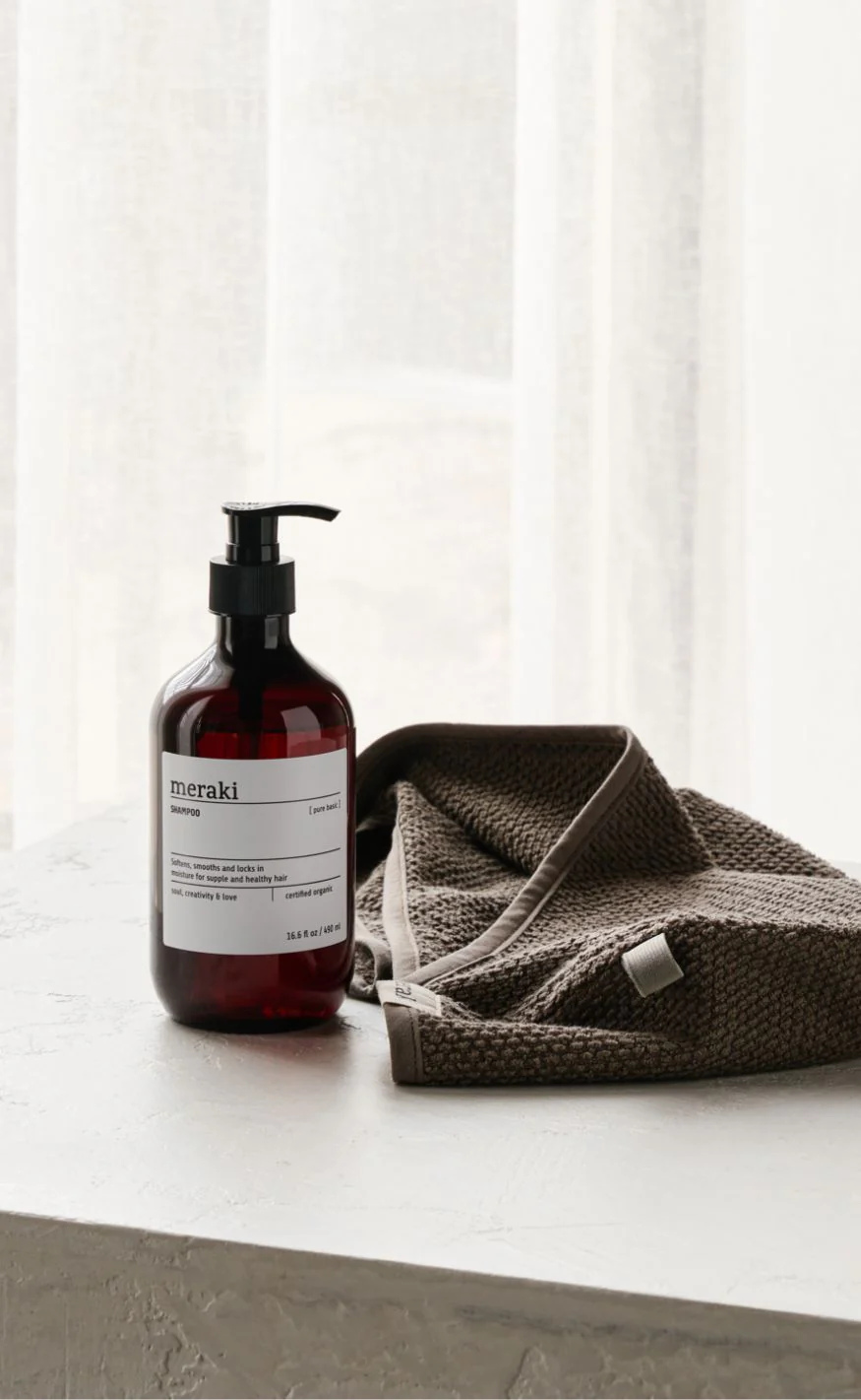 Meraki Hårshampoo - Shampoo 490 ml - Pure Basic - Image 2