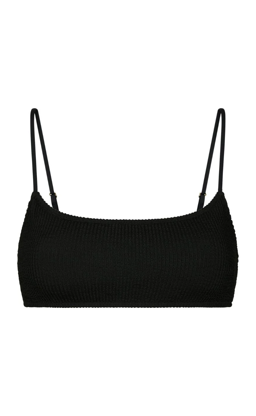 Neo Noir Bikini Overdel - Skin Sand Crepe - Black - Image 2