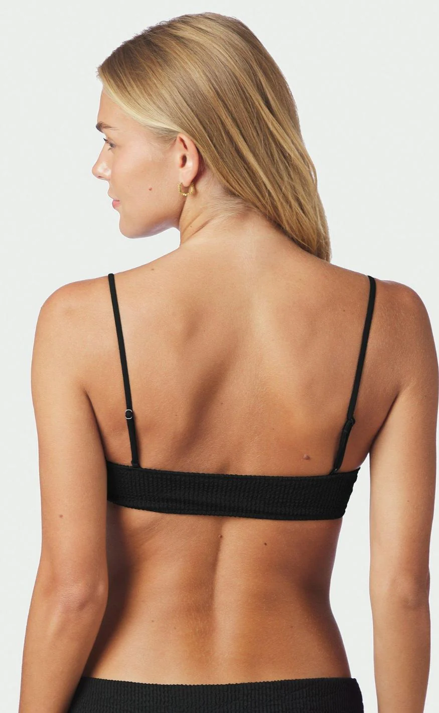 Neo Noir Bikini Overdel - Skin Sand Crepe - Black - Image 5