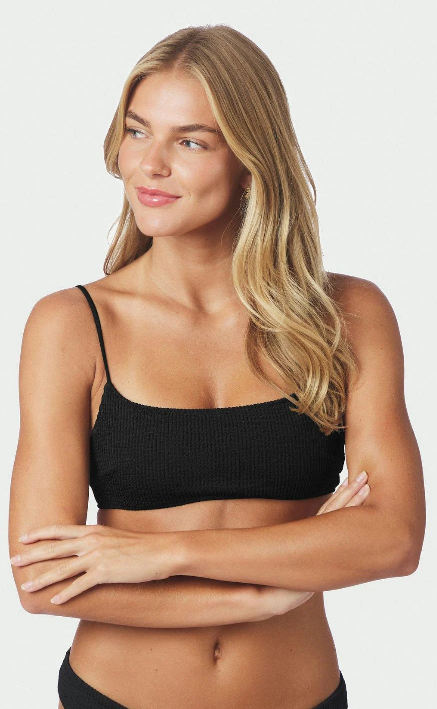 Neo Noir Bikini Overdel - Skin Sand Crepe - Black - Image 6