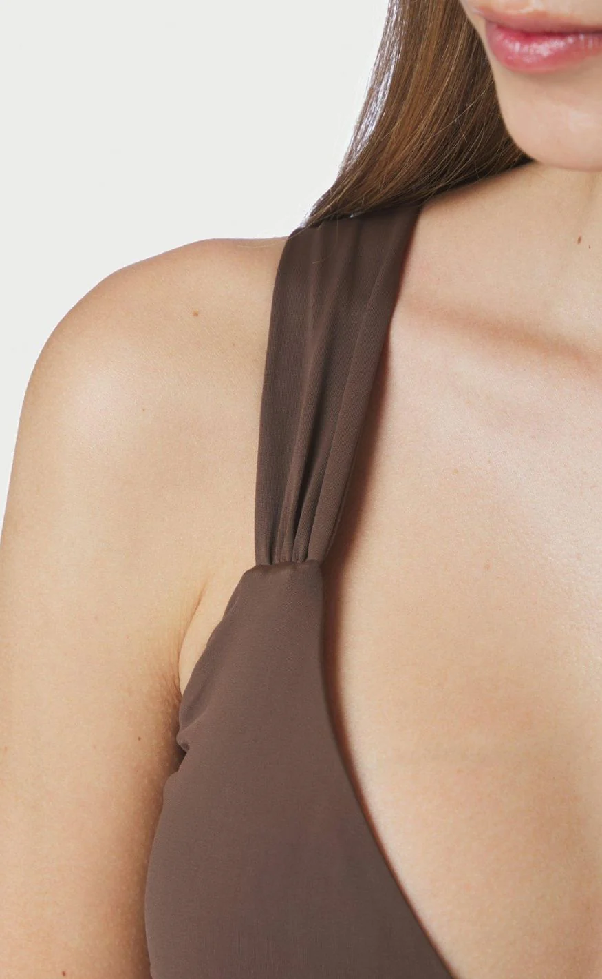 Neo Noir Bikini Overdel - Zadie Solid - Dark Brown - Image 4