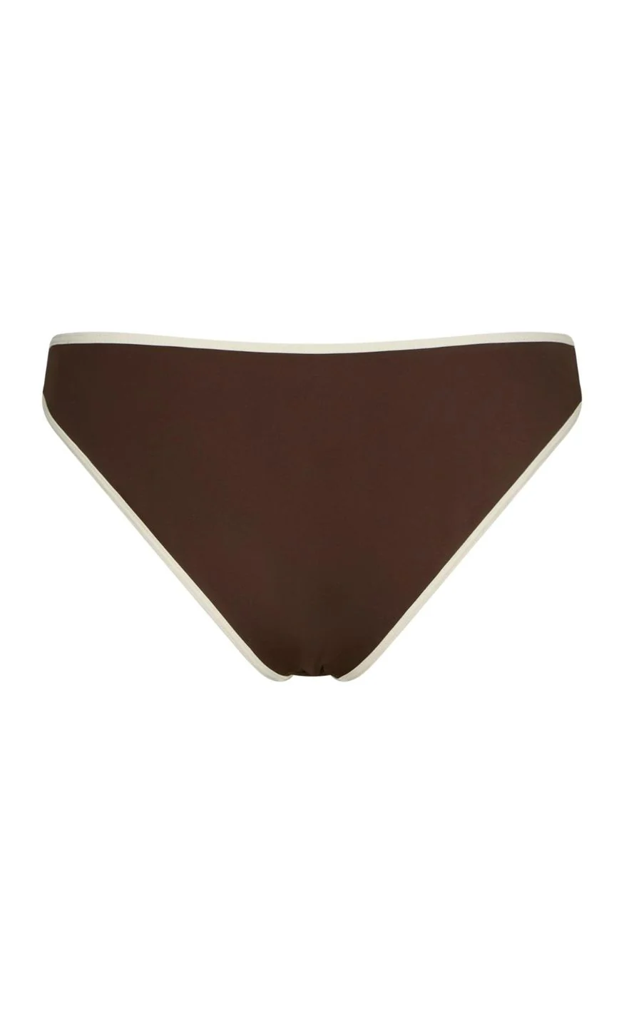 Neo Noir Bikini Underdel - Jovita Solid - Dark Brown/Creme - Image 4