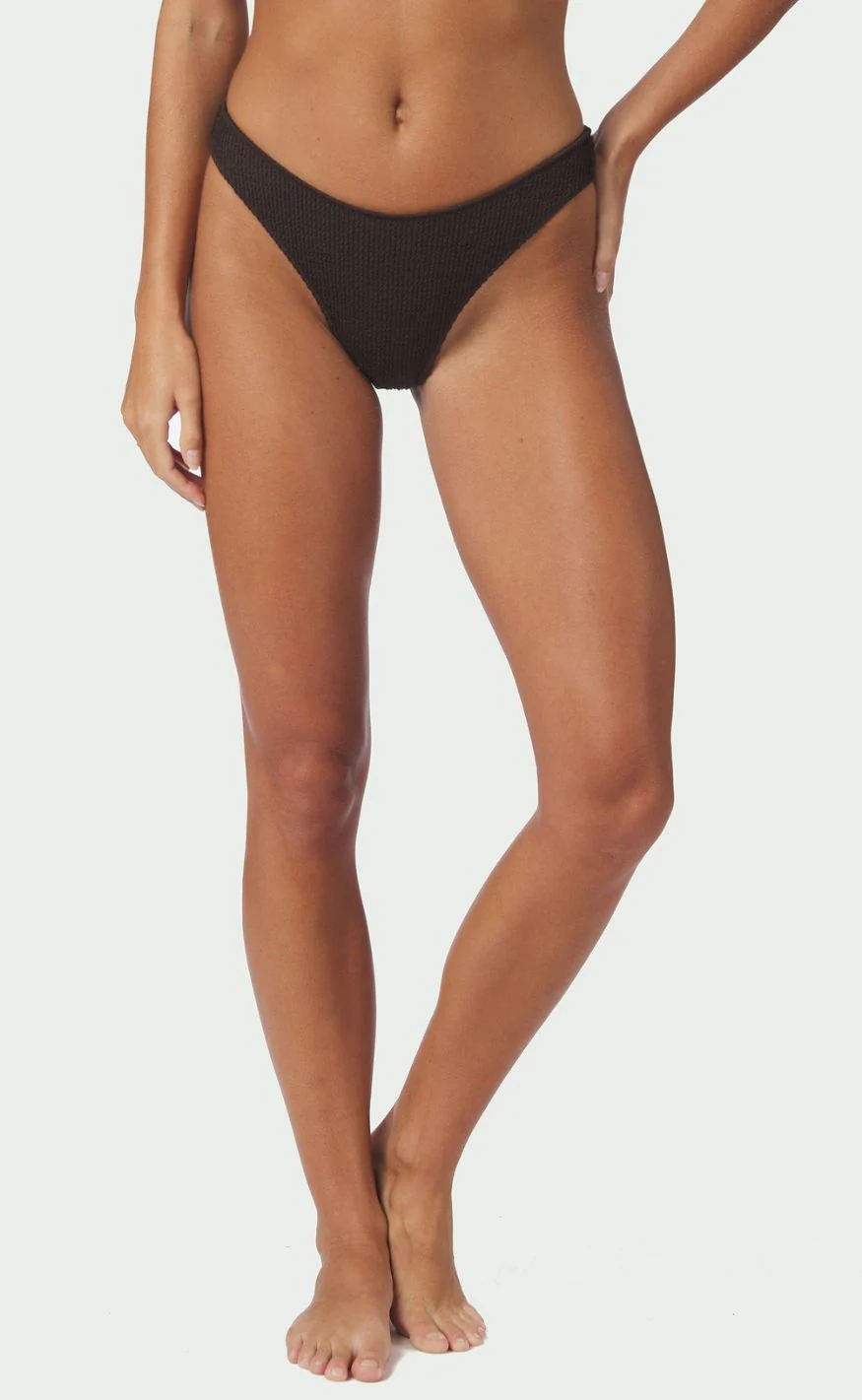 Neo Noir Bikini Underdel - Skin Sand Crepe - Dark Brown - Image 2