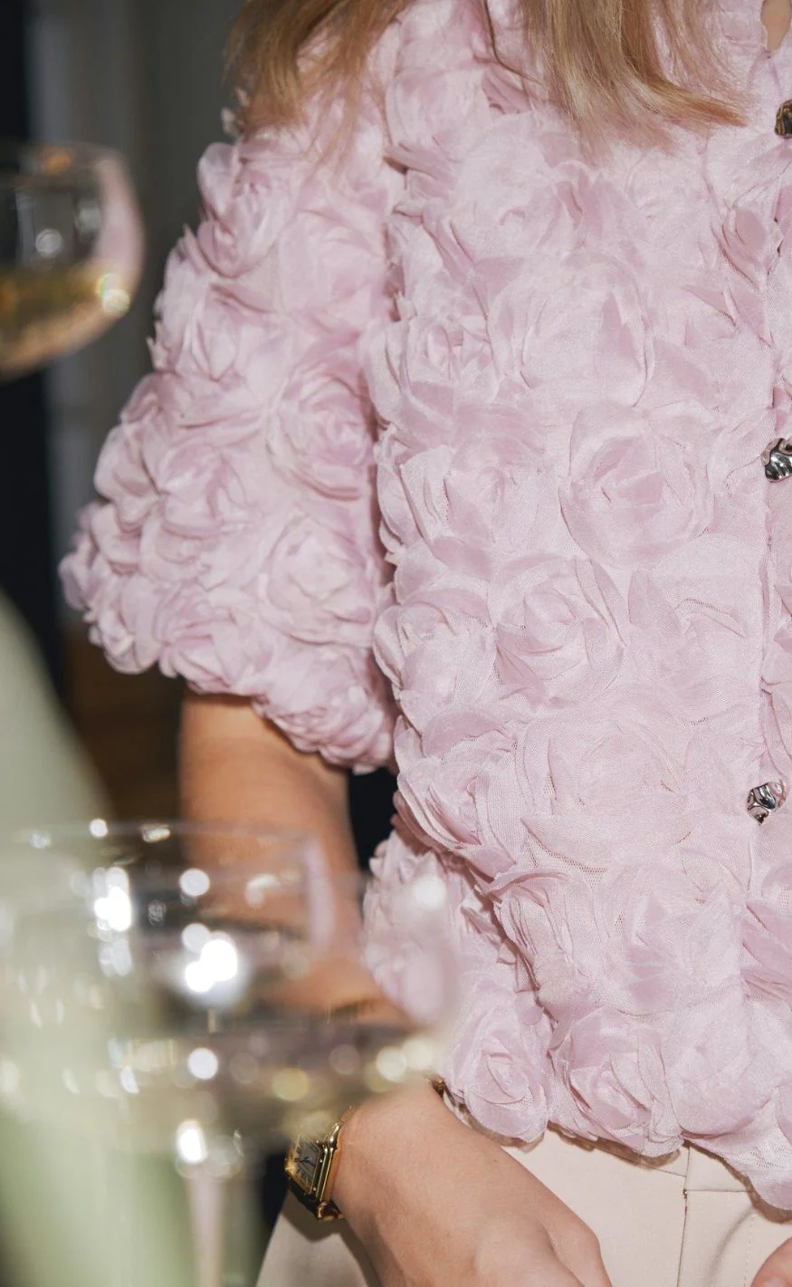 Neo Noir Bluse - Aisa Flower - Rose - Image 3