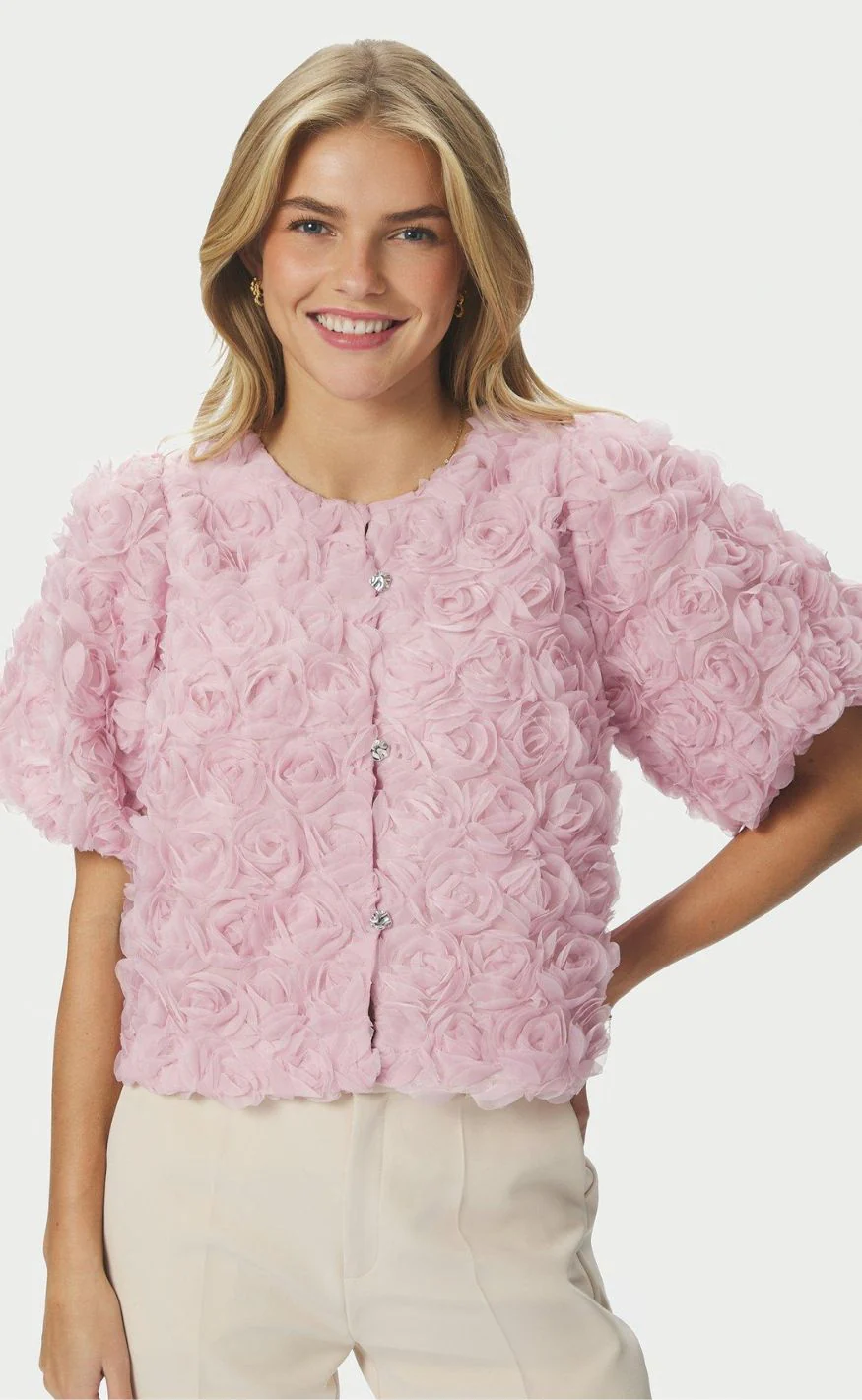 Neo Noir Bluse - Aisa Flower - Rose - Image 5