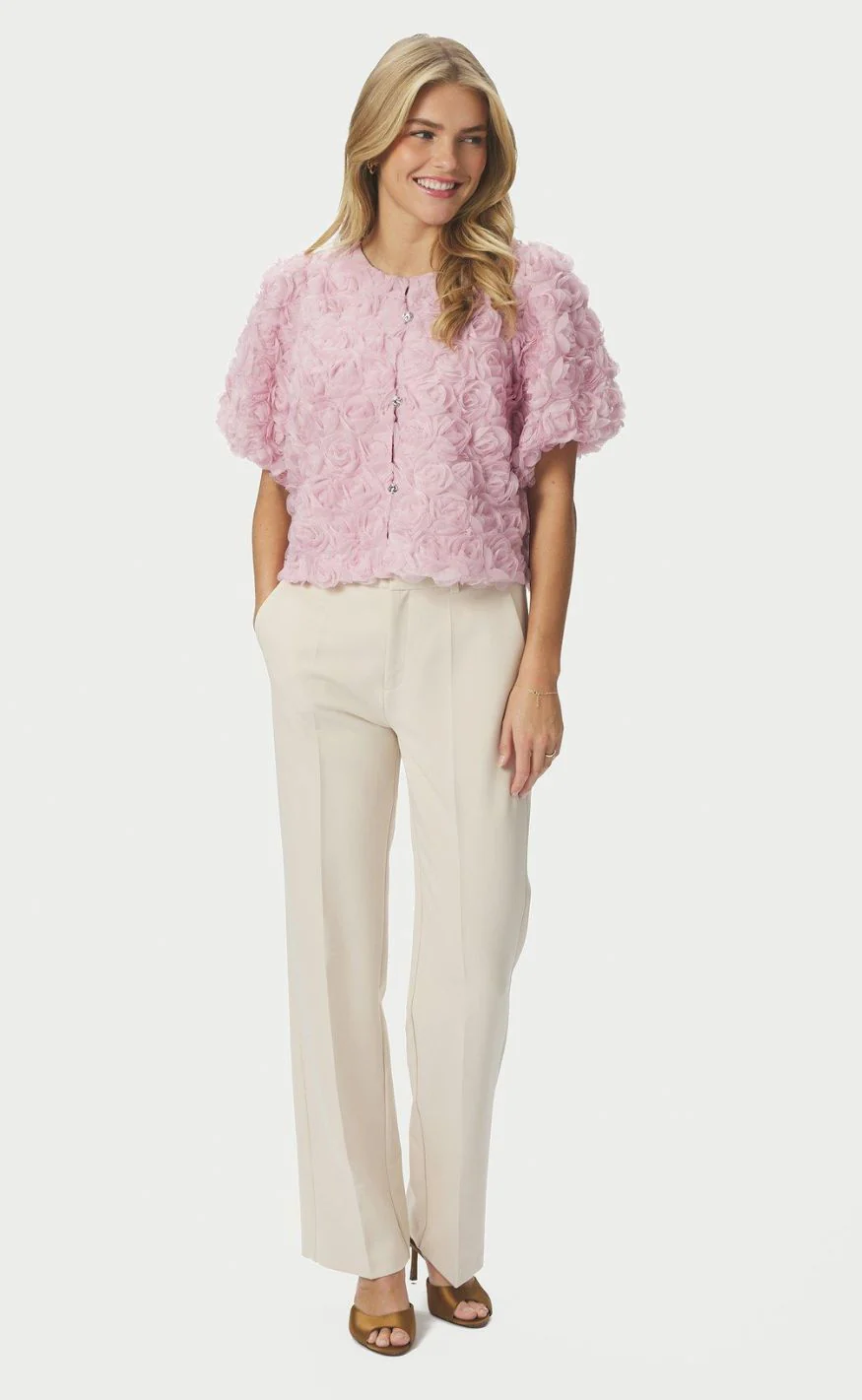Neo Noir Bluse - Aisa Flower - Rose - Image 7
