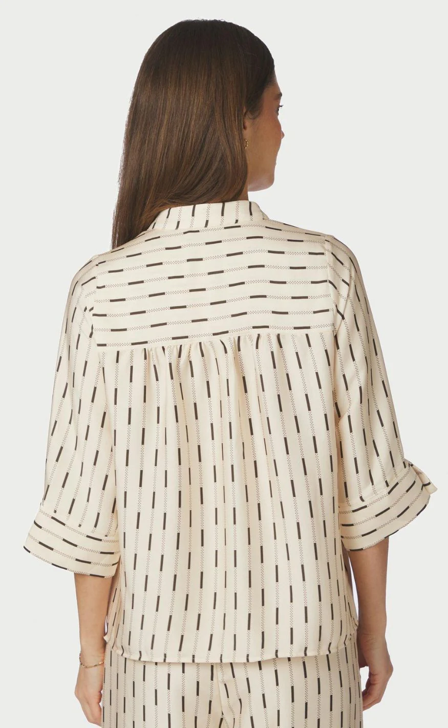 Neo Noir Bluse - Camile Print - Creme - Image 4