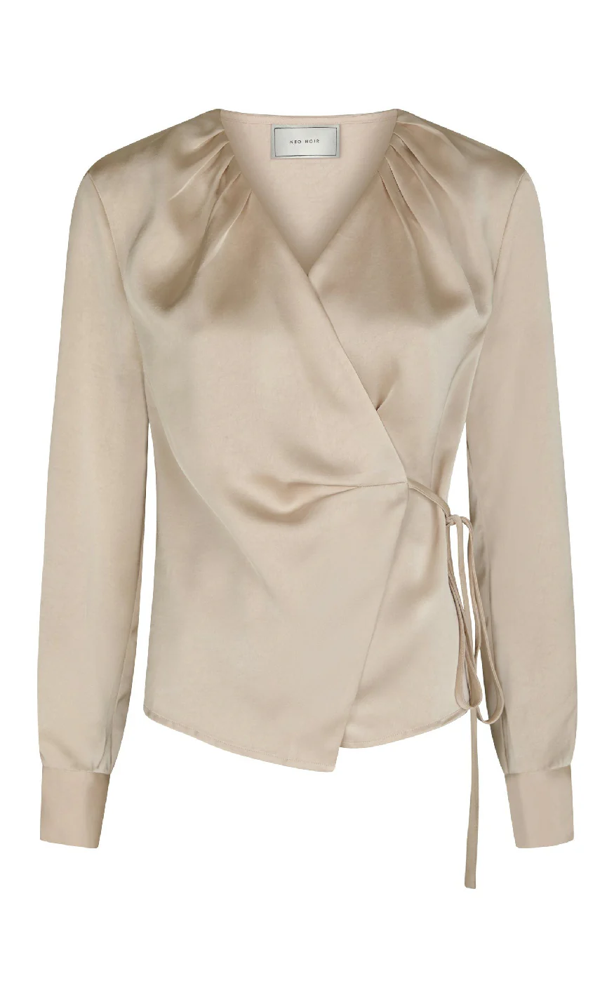 Neo Noir Bluse - Caprina Heavy Sateen - Champagne - Image 2