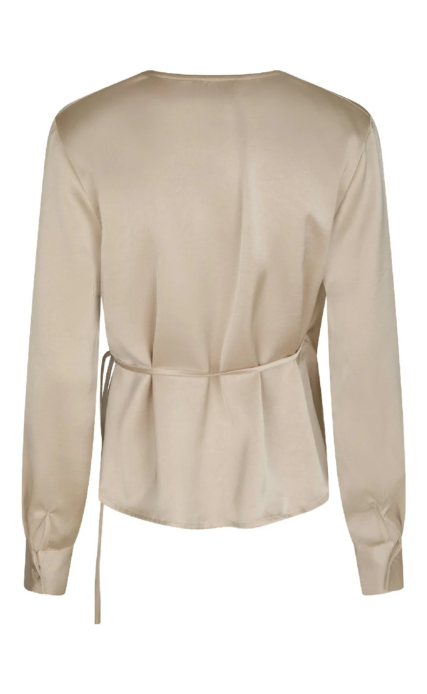 Neo Noir Bluse - Caprina Heavy Sateen - Champagne - Image 3
