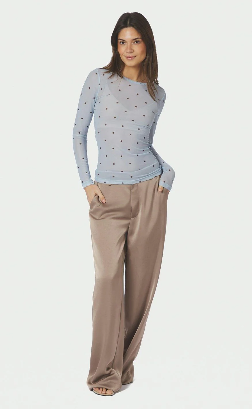 Neo Noir Bluse - Ella Space Dot - Light Blue - Image 5