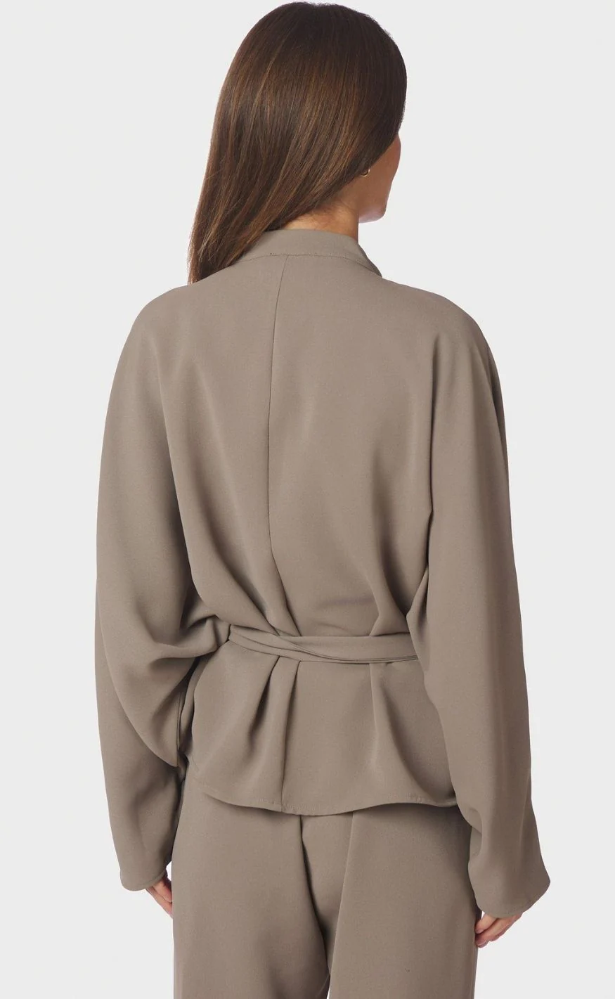 Neo Noir Bluse - Ellery Crepe - Taupe - Image 4