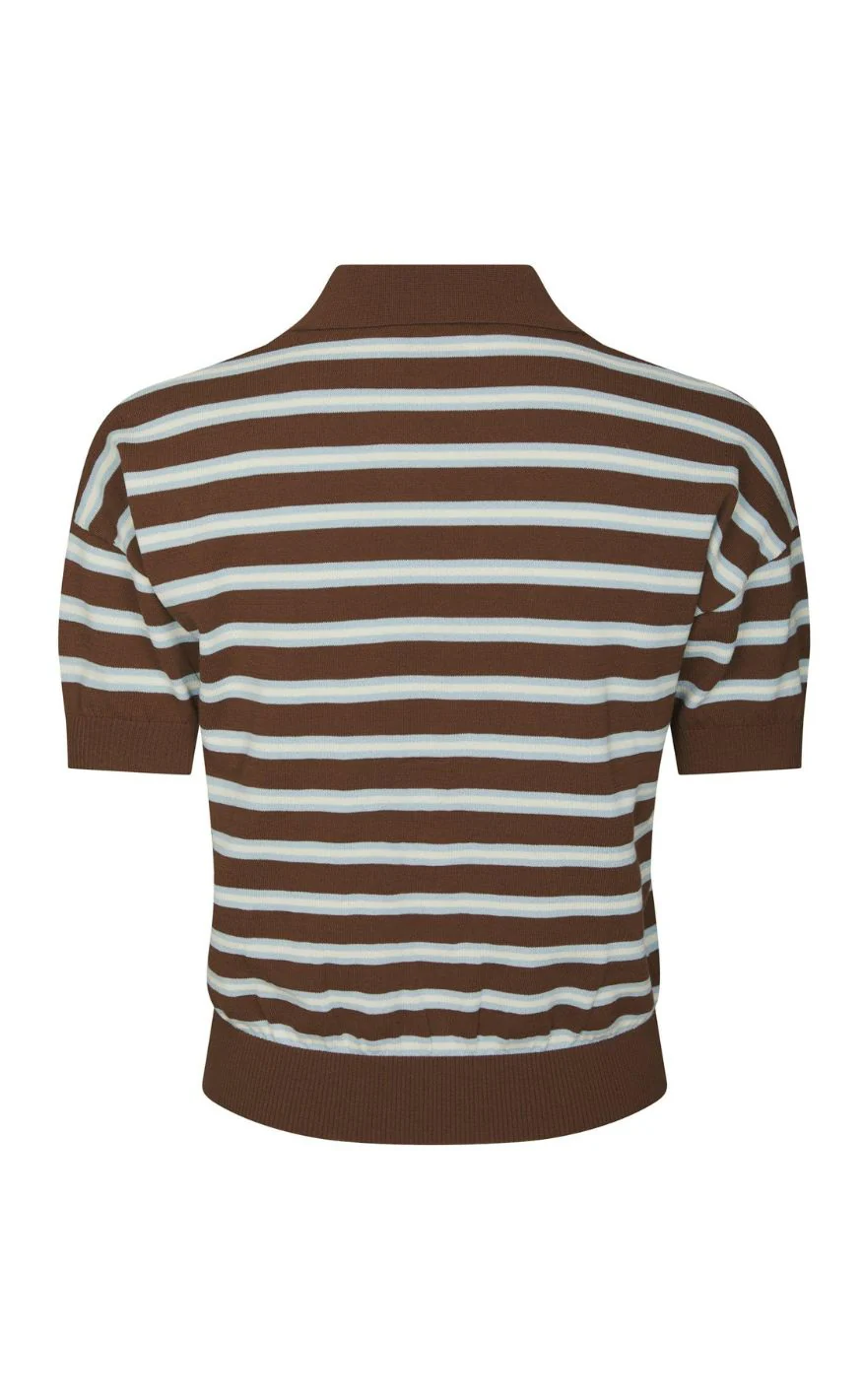 Neo Noir Bluse - Emira - Dark Brown - Image 3