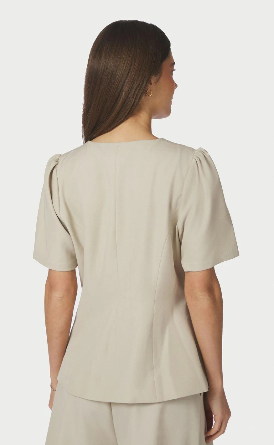 Neo Noir Bluse - Jules Structure - Creme - Image 3