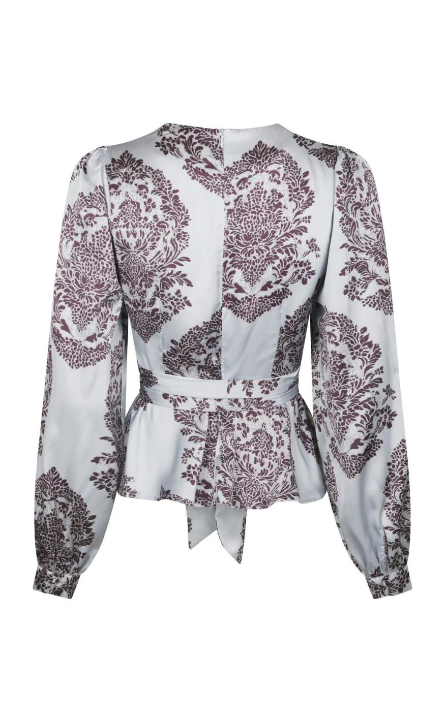Neo Noir Bluse - Rista Deco Drop - Light Blue - Image 3