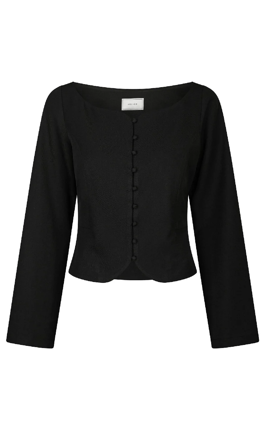 Neo Noir Bluse - Salsa Structure - Black - Image 2