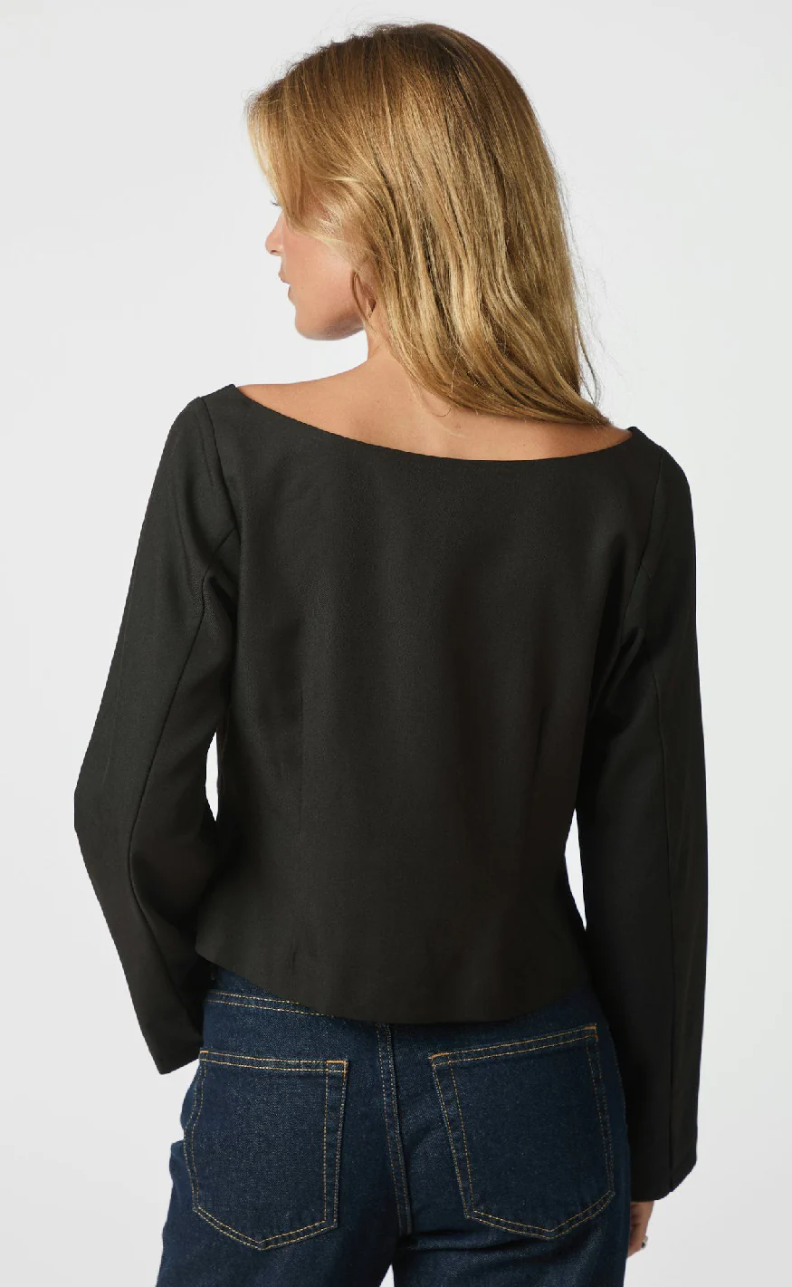 Neo Noir Bluse - Salsa Structure - Black - Image 4