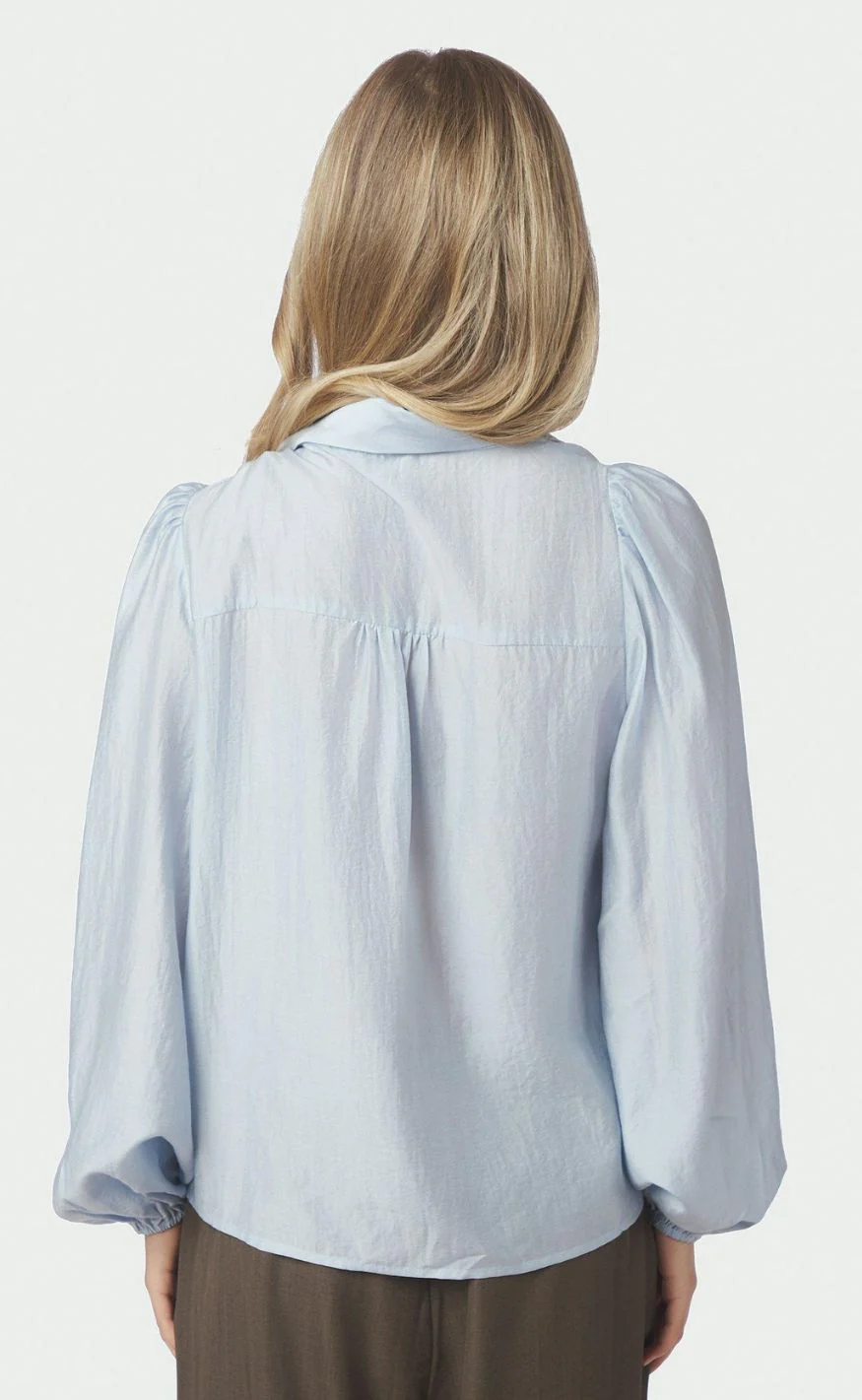 Neo Noir Bluse - Selene Crisp - Light Blue - Image 3