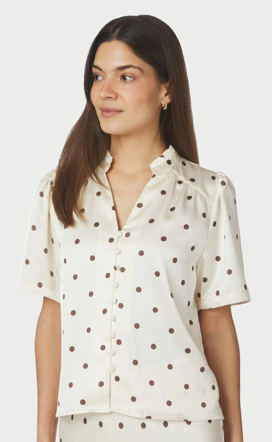 Neo Noir Bluse - Torana Dotted - Creme - Image 2