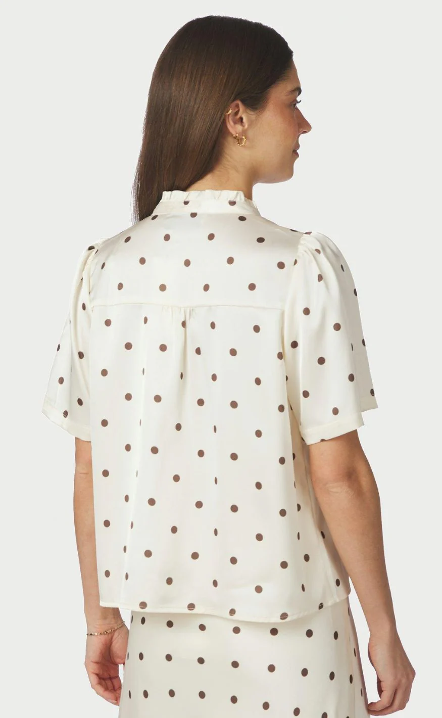 Neo Noir Bluse - Torana Dotted - Creme - Image 3