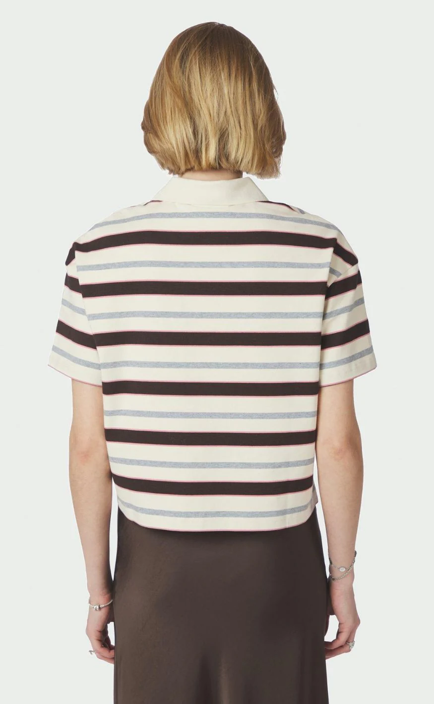 Neo Noir Bluse - Vennera Polo - Grey - Image 4