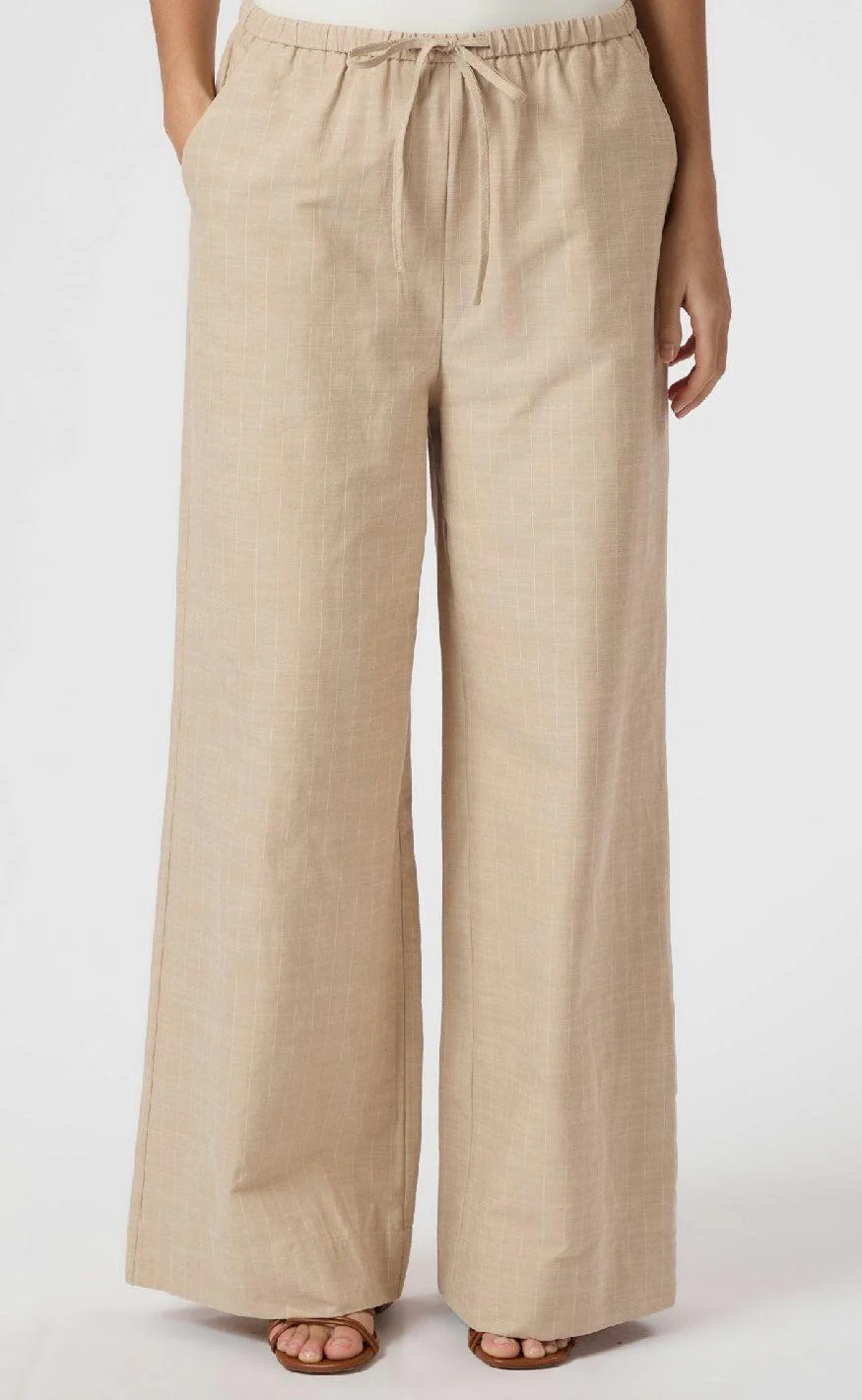 Neo Noir Bukser - Heifa Stripe - Sand - Image 2