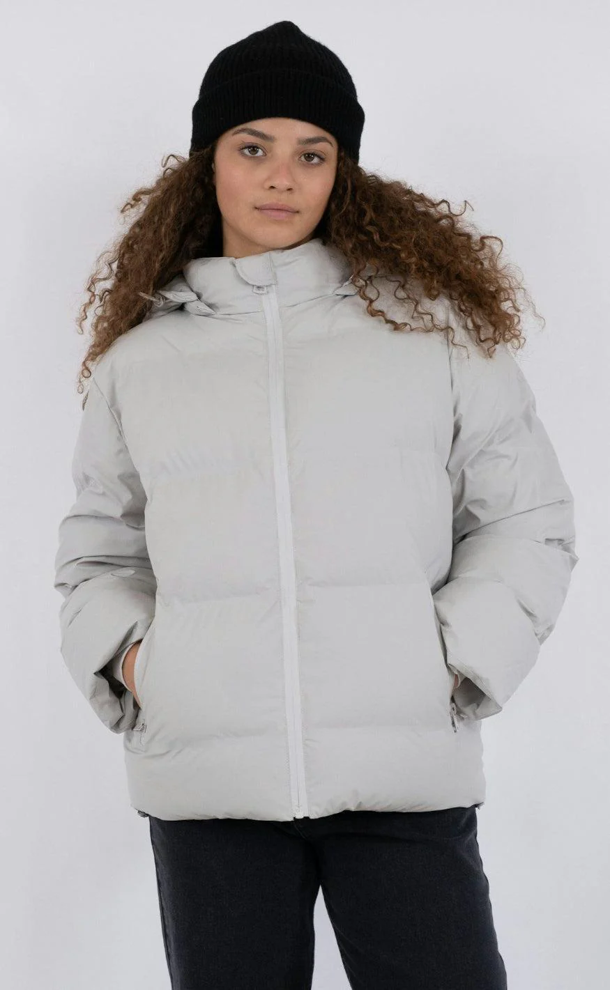 Neo Noir Jakke - Fox Puffer - Ivory - Image 3