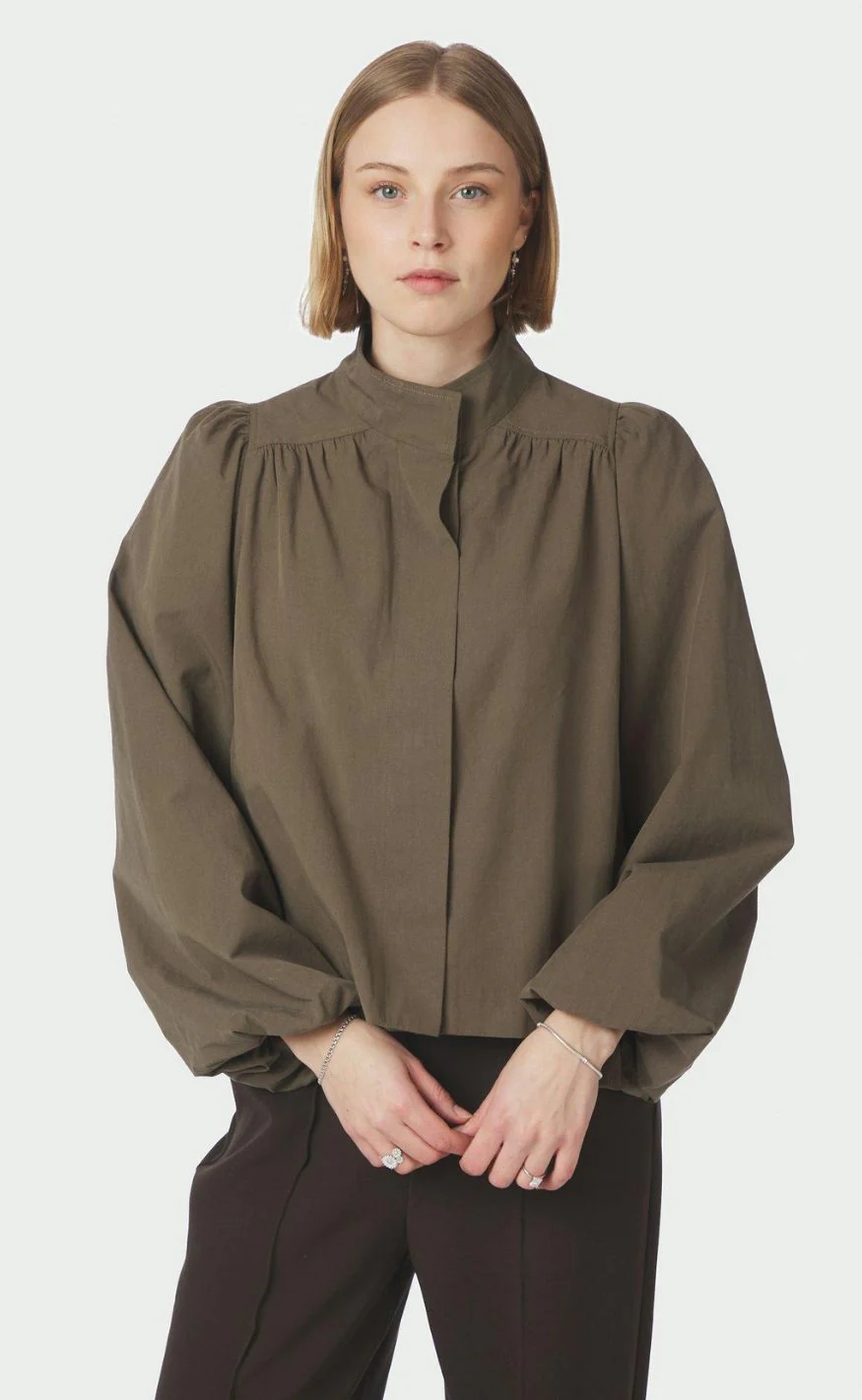 Neo Noir Jakke - Tirsa Twill - Army - Image 2